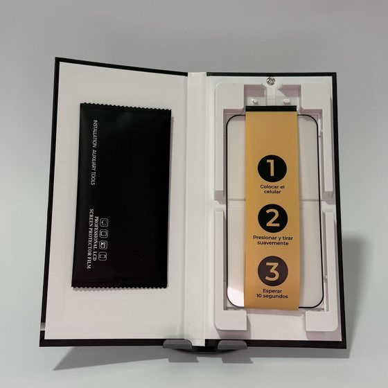Kit del templado CLYX abierto, con el colocador