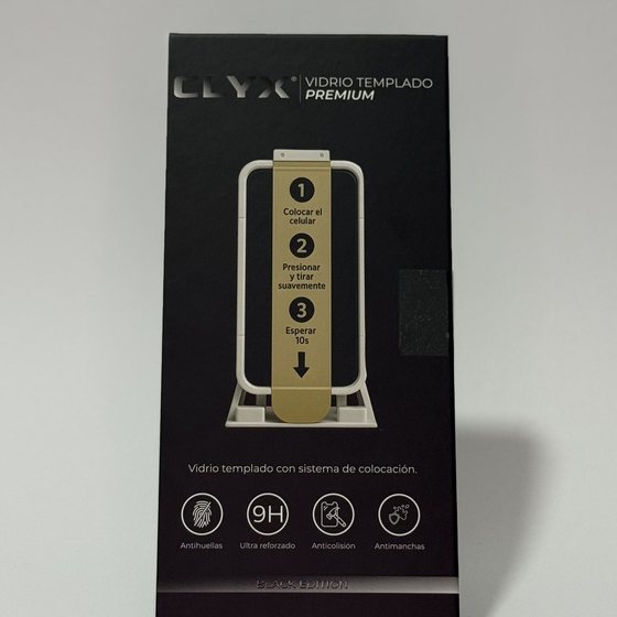 Caja del vidrio templado premium CLYX